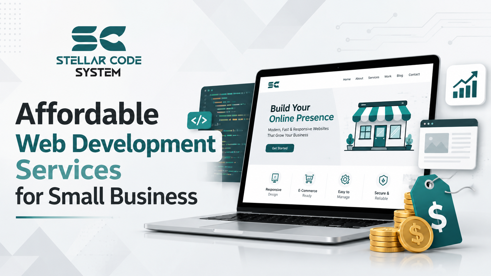 Affordable web development services for small business with sustainable website architecture