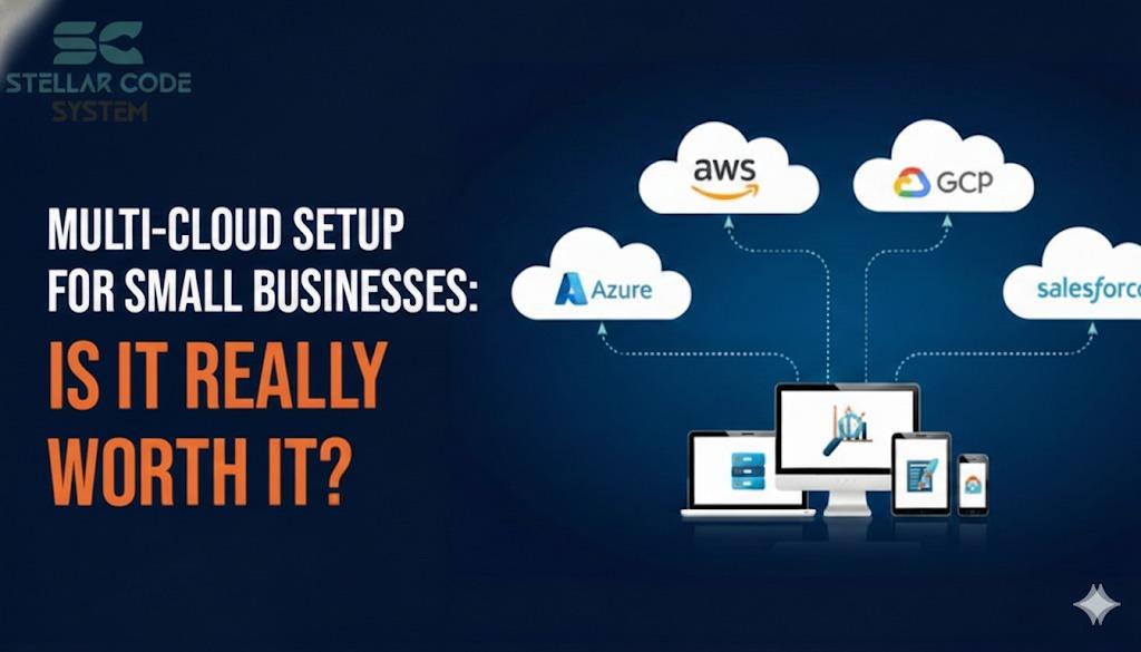Multi-cloud setup illustration for small businesses