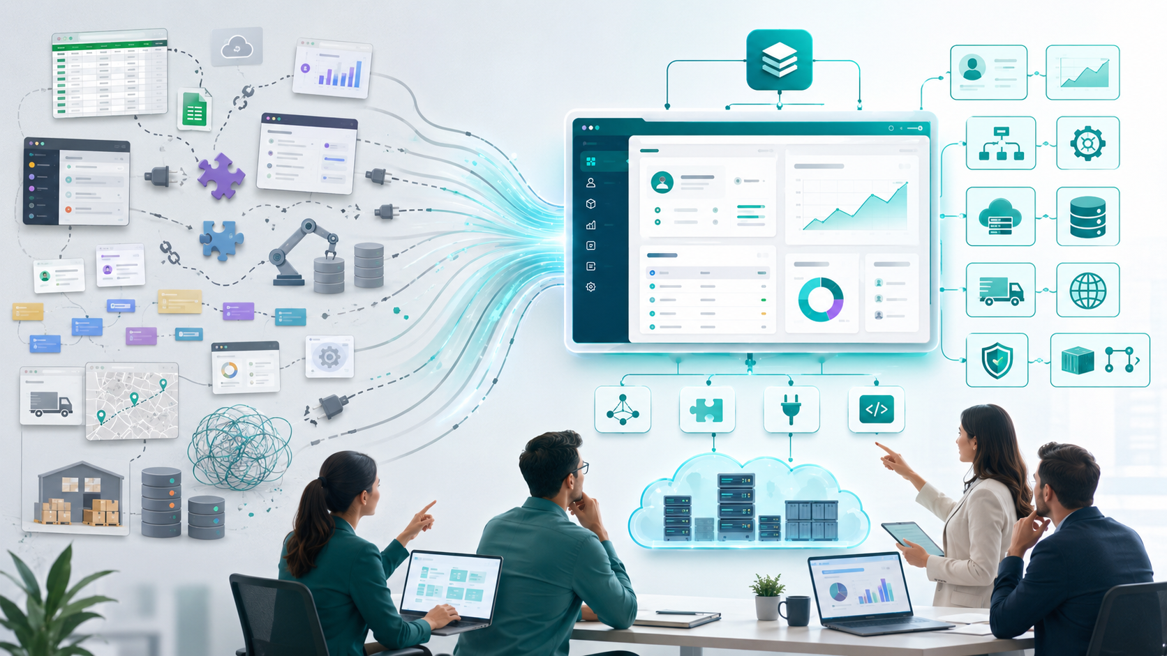 What is custom software development for business workflows and scalable infrastructure