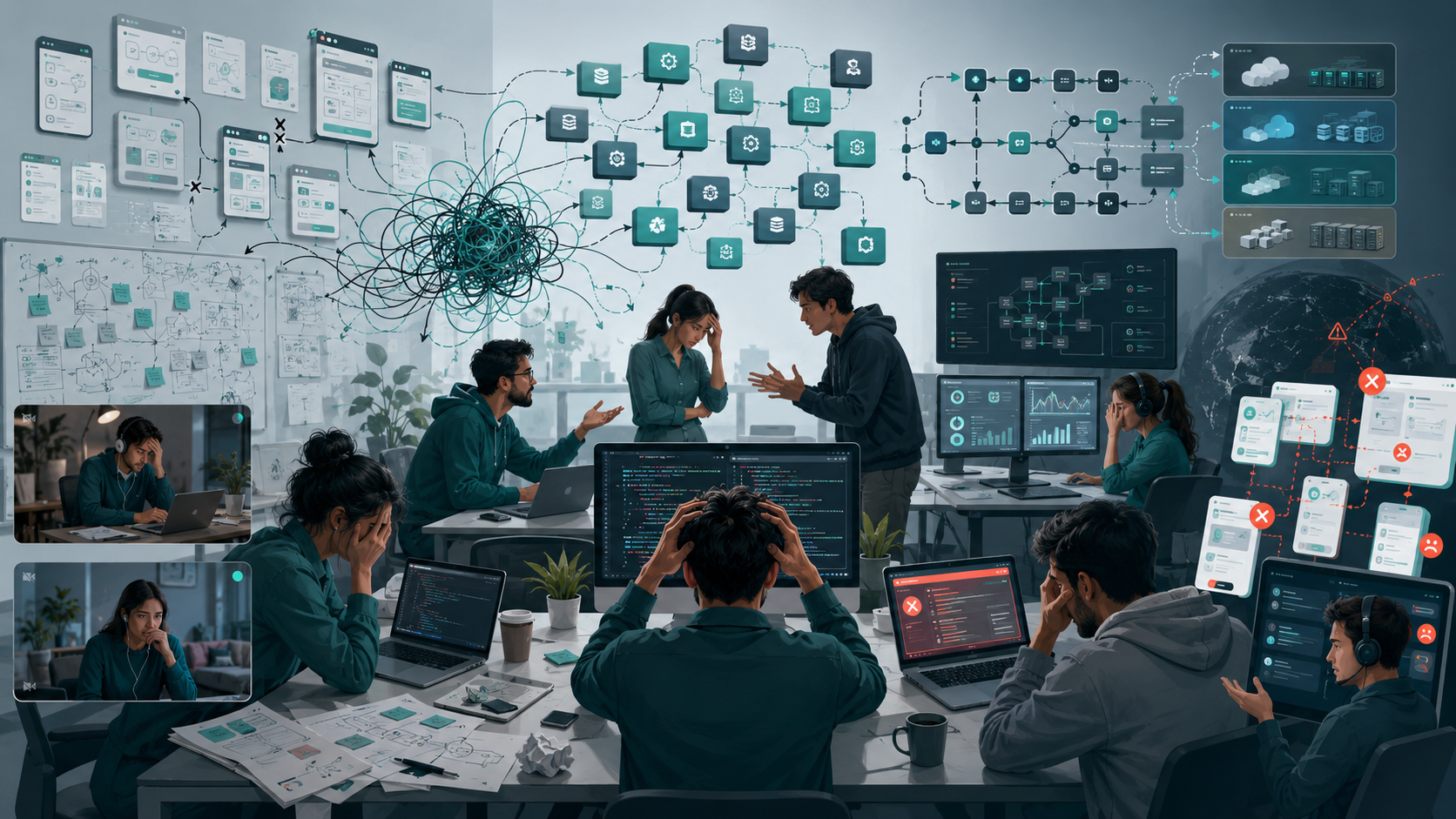 Software teams avoiding common SDLC mistakes in startup development