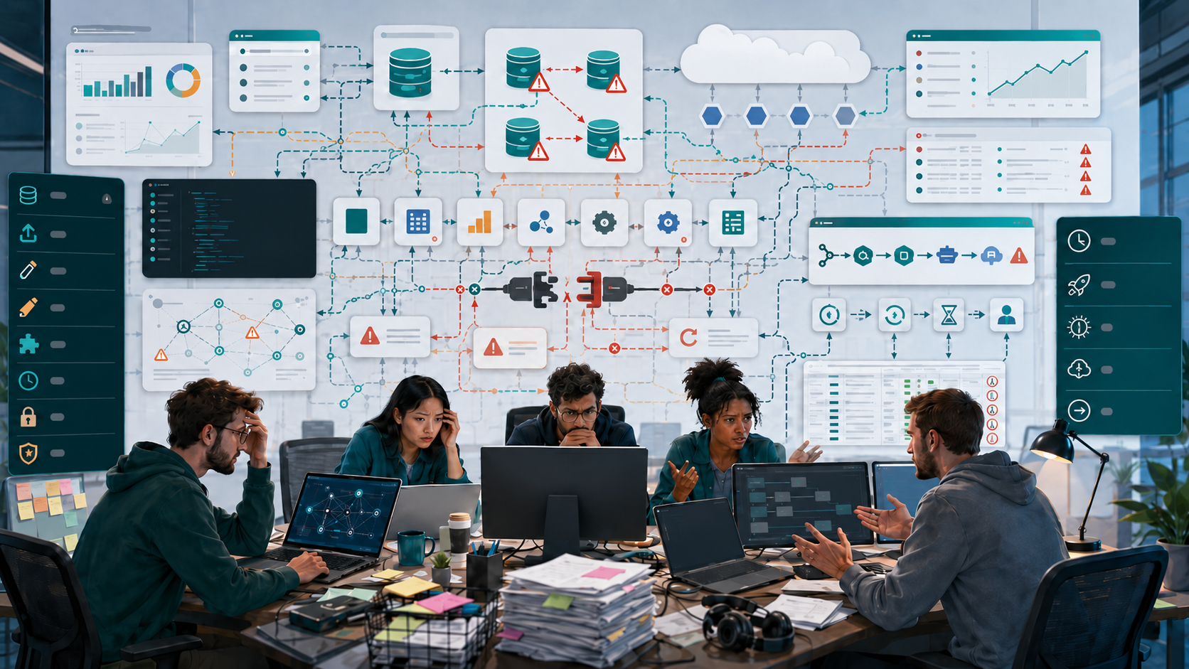 Custom software development challenges caused by disconnected tools and workflows