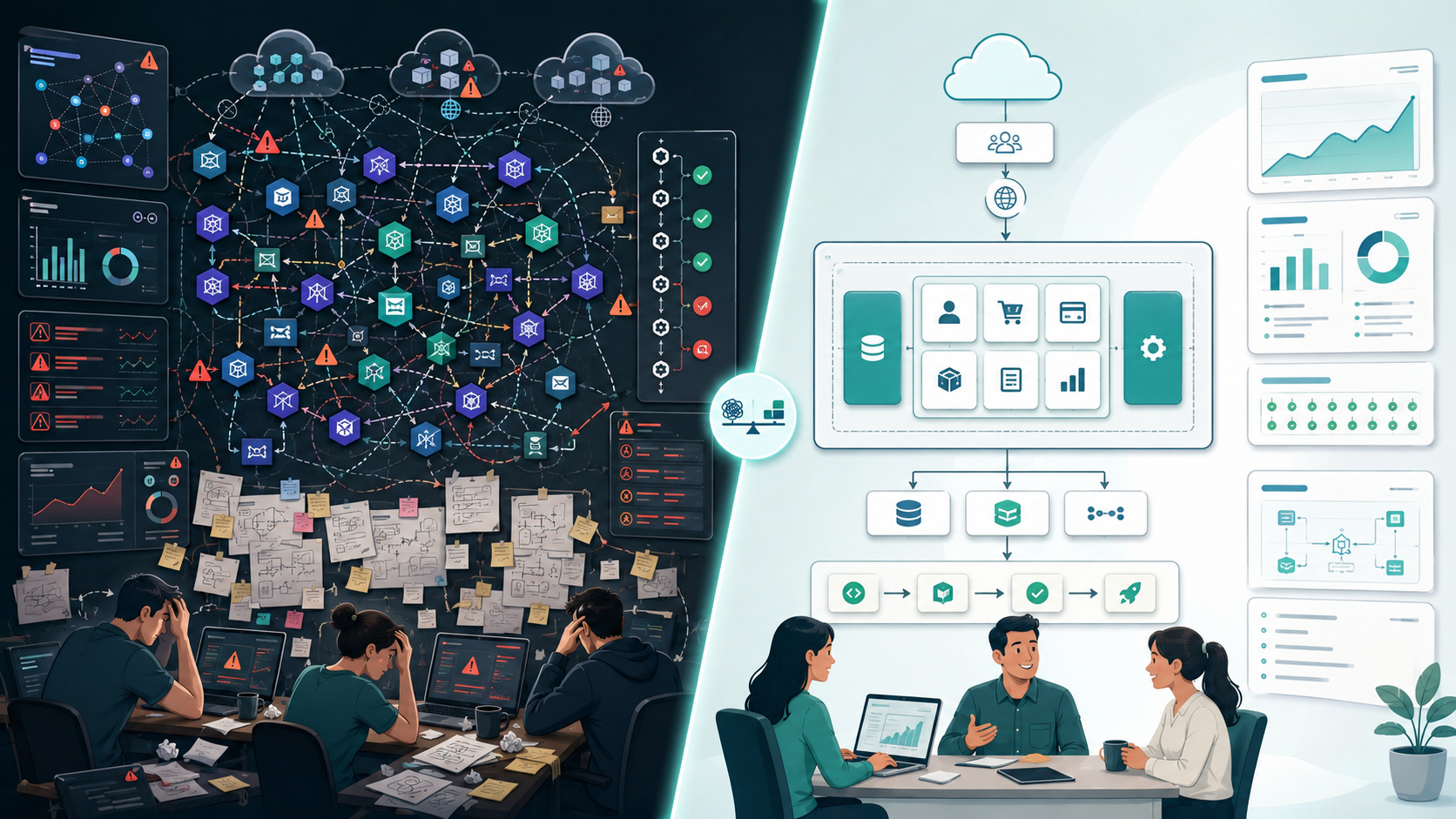 Enterprise software teams avoiding premature microservices and infrastructure overengineering