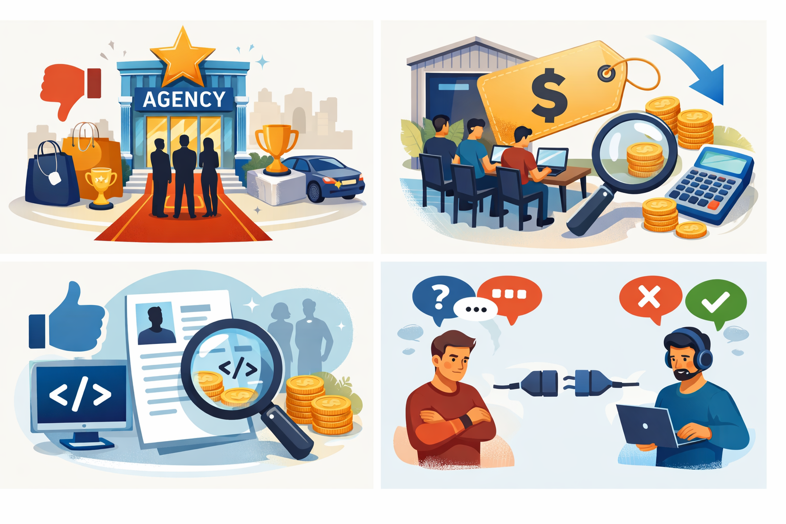 Mistakes founders make when choosing between small teams and agencies