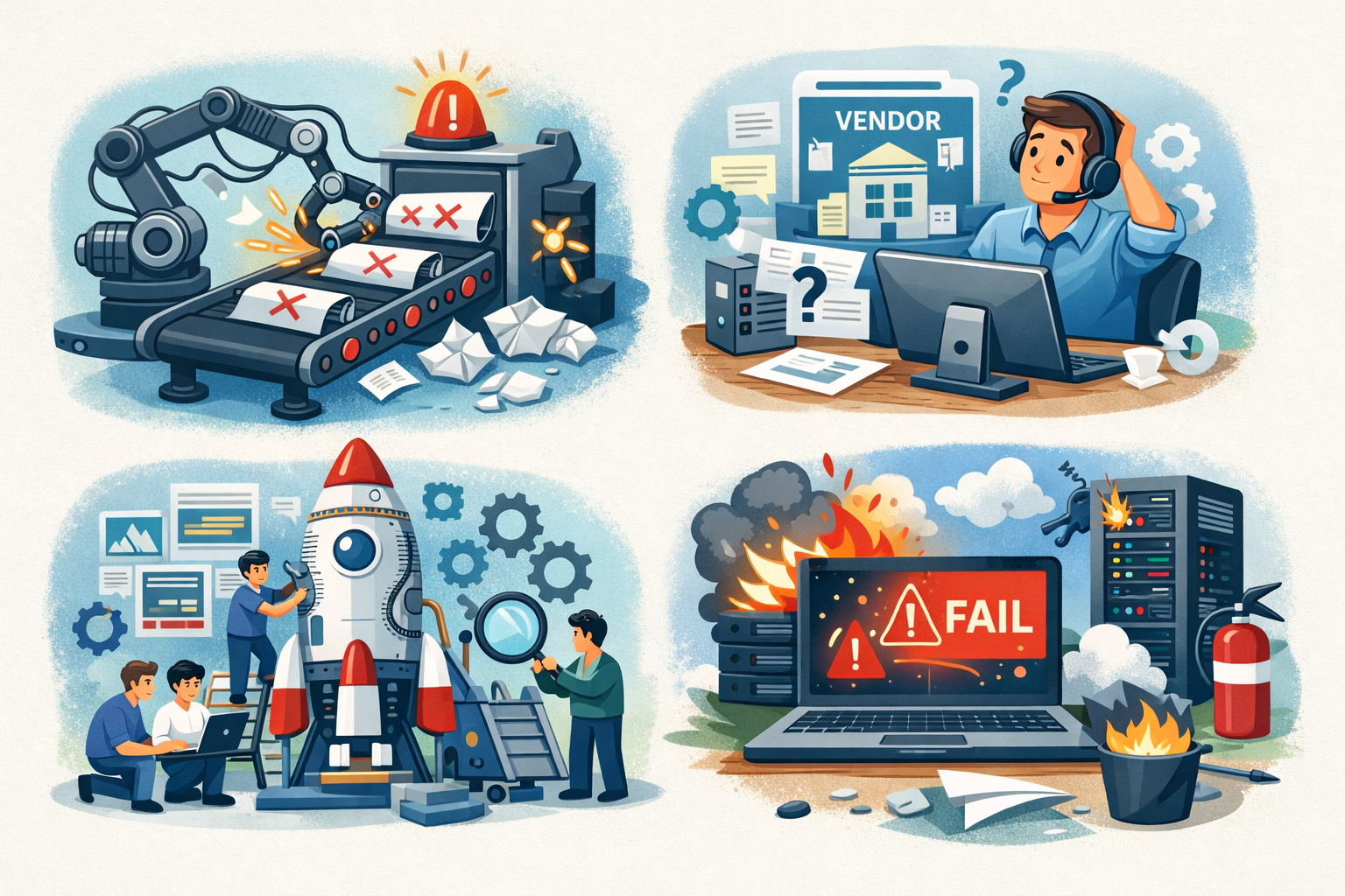 Common mistakes in business automation development