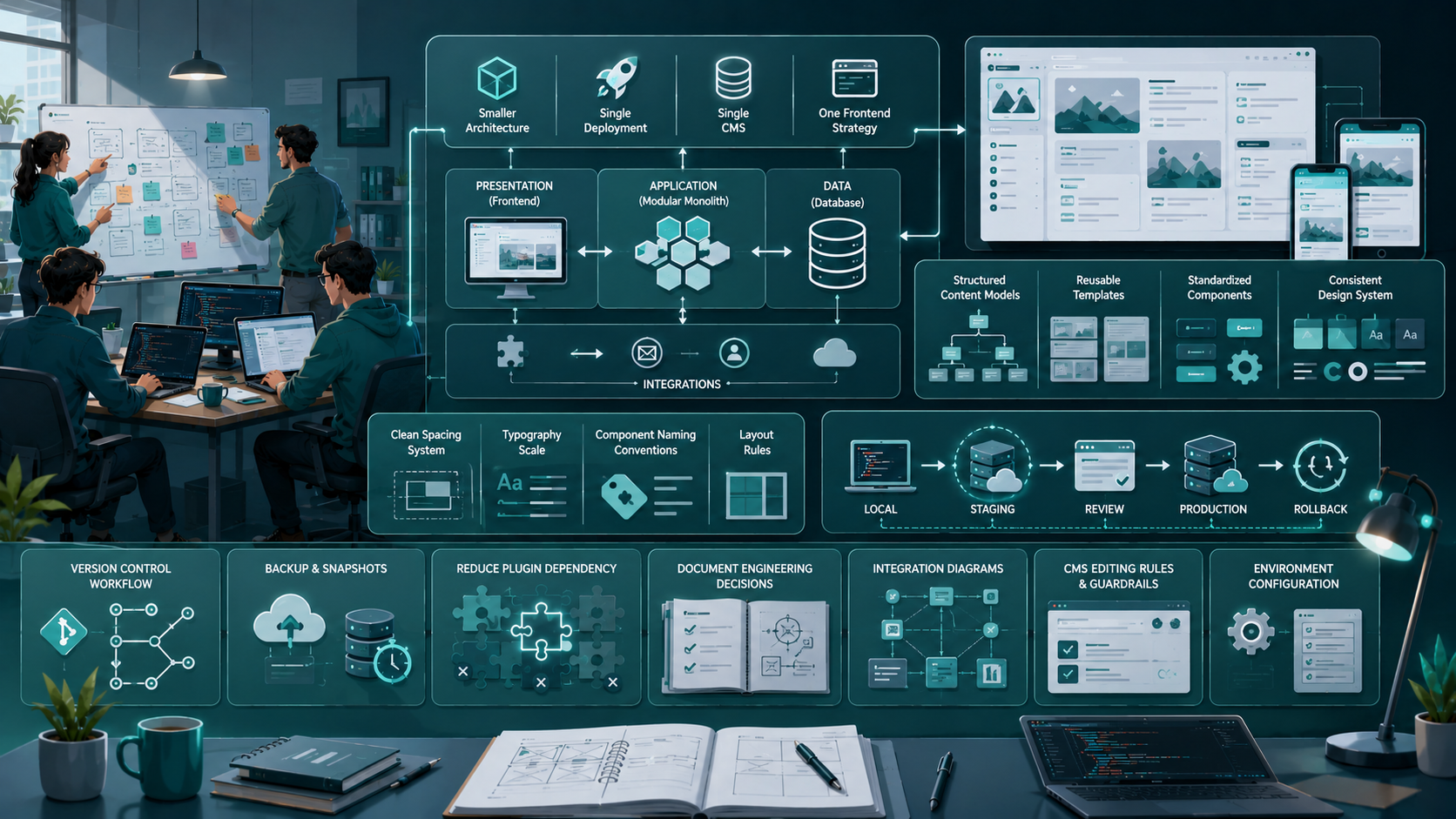 Practical custom website development approach for small business maintainability