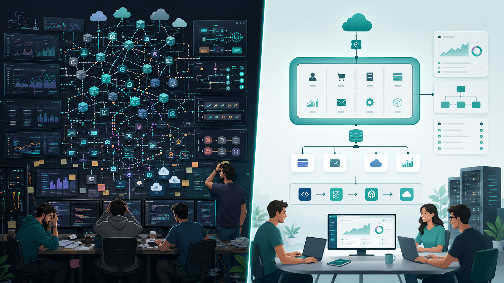 Custom software development decisions avoiding premature microservices and overengineering