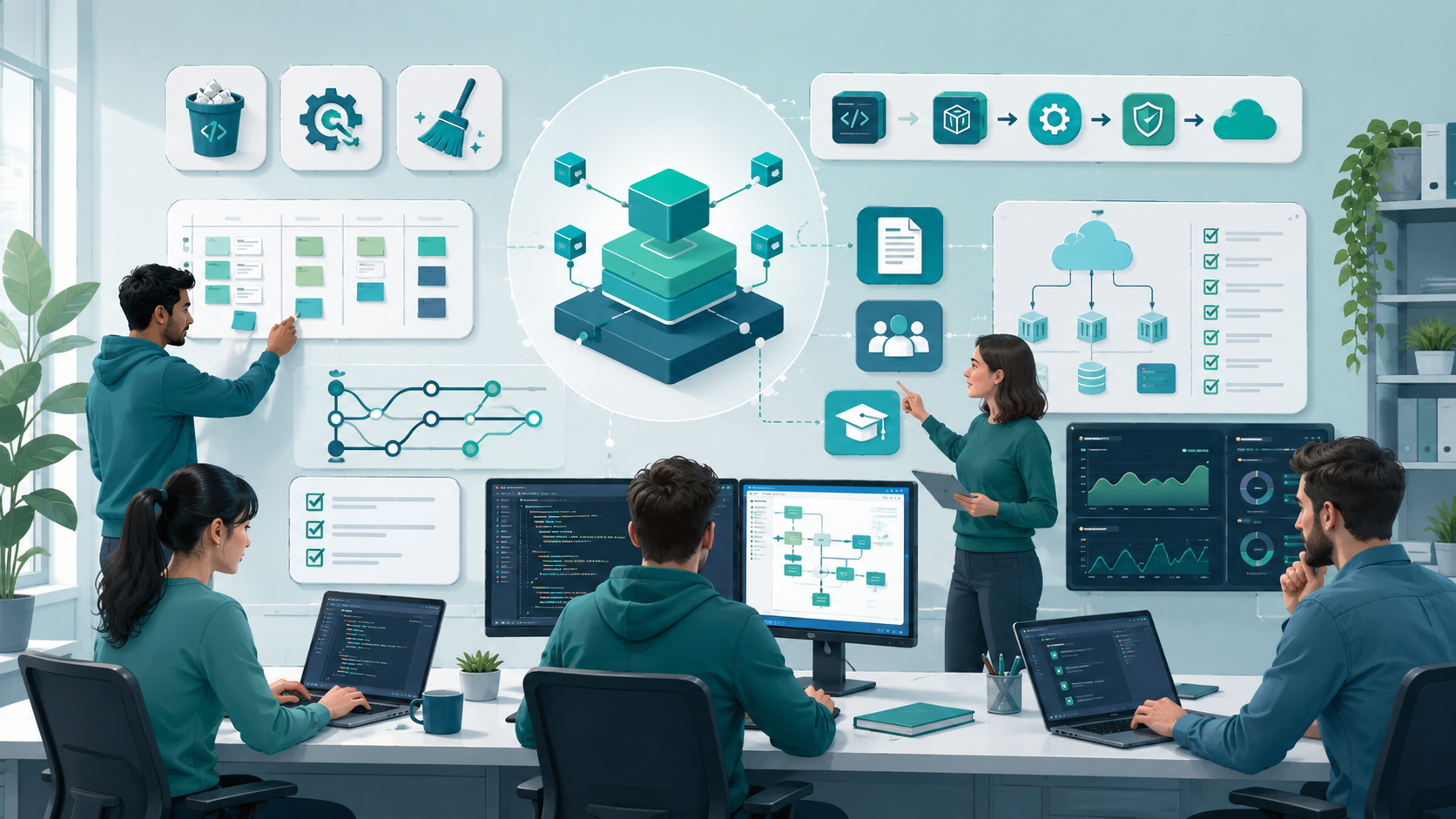 Sustainable custom software development practices for enterprise engineering teams