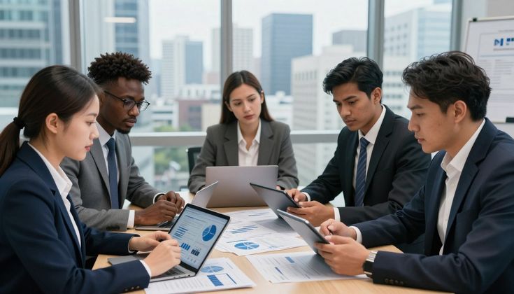 Modern tech office workspace in Ahmedabad